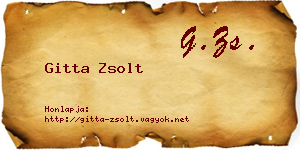 Gitta Zsolt névjegykártya